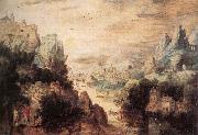 BLES, Herri met de Landscape with Christ and the Men of Emmaus fdg Spain oil painting reproduction
